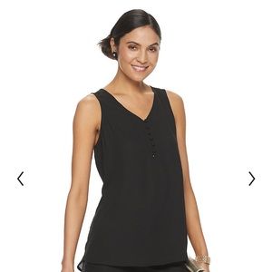 Apt.9 Black Blouse Tank Top